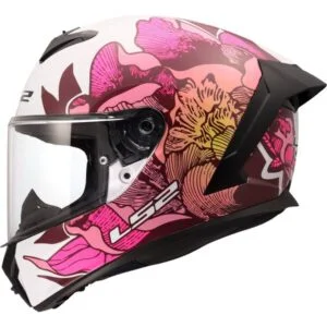 LS2 FF820 RAPID III POPPIES II WHITE PINK 168200402