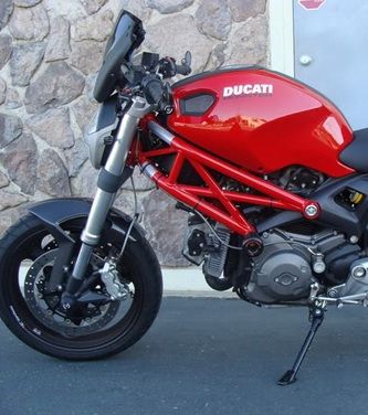 FABBRI Ανεμοθώρακας-Ζελατίνα Gen-X Black Mat-Clear Ducati MONSTER 696 / 796 / 1100 (DX091VA/XDX/C)