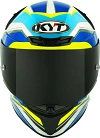 HELMET TT-REVO GRAND PRIX WHITE/LIGHT BLUE /E06 (XL) - KYT