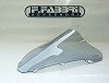 FABBRI Ανεμοθώρακας-Ζελατίνα DOUBLE BUBBLE ΣΚΟΥΡΟ ΦΙΜΕ HONDA CBR600F 01-06 (H033/DS)