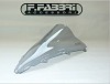 FABBRI Ανεμοθώρακας-Ζελατίνα DOUBLE BUBBLE ΣΚΟΥΡΟ ΦΙΜΕ YAMAHA YZF R1 02-03 (Y039/DS)