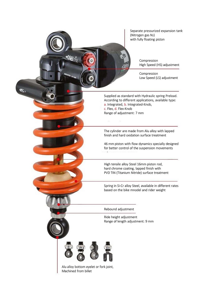YAMAHA MT-10 (RN45) 16/23 - M46K - (57/150/95) - adj.C-R-L-HP (IKD knob-hydraulic spring preload)
