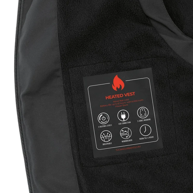 TOPWARM Vest Black (3XL) - Tucano Urbano
