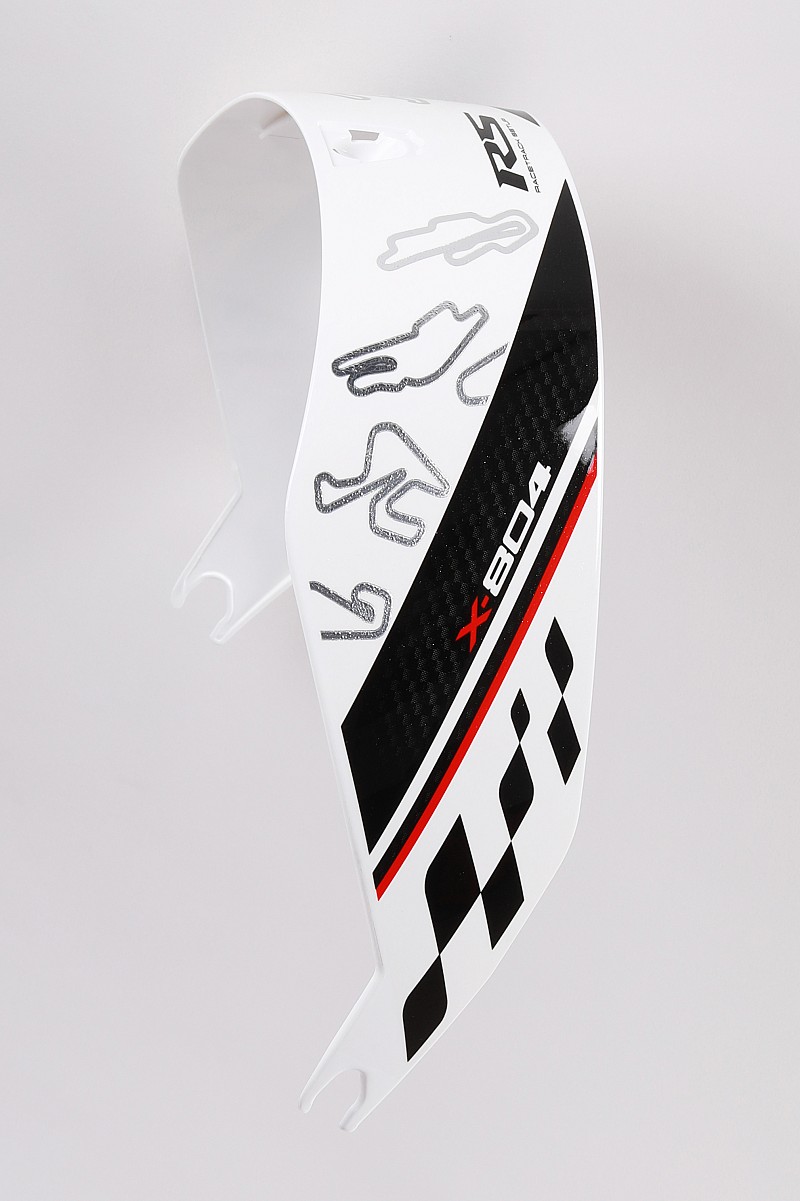RACETRACK AERODYNAMIC SPOILER.METAL WHITE.MOTOGP 022.X804RSULTRA - NOLAN
