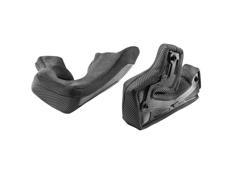 SP.CHEEK PADS.CLIMA COMFORT.XXL.BLACK-RED.N60-5 - NOLAN
