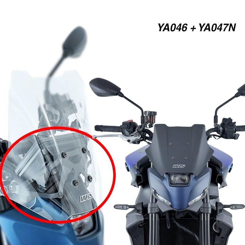 ΖΕΛΑΤΙΝΑ WRS  YAMAHA MT-09 / SP 24-26 BLACK MATTE και ΥΠΟΧΡΕΩΤΙΚΗ ΒΑΣΗ ΣΤΗΡΙΞΗΣ