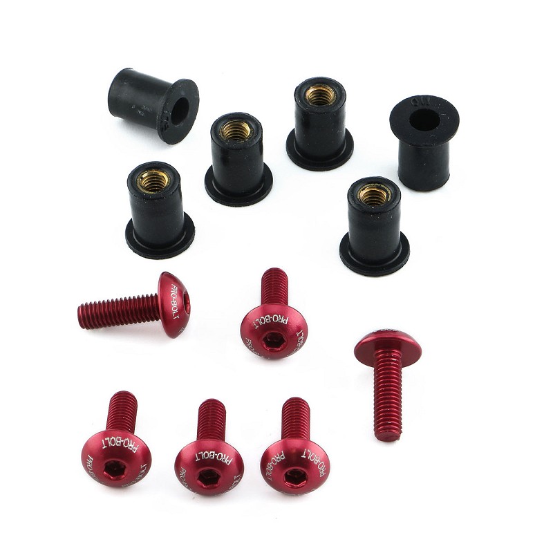 PRO-BOLT ΒΙΔΕΣ ΣΕΤ ΖΕΛΑΤΙΝΑΣ ΠΛΑΤΥΚΕΦΑΛΕΣ (ΧΑΡΑΓΜΕΝΕΣ)