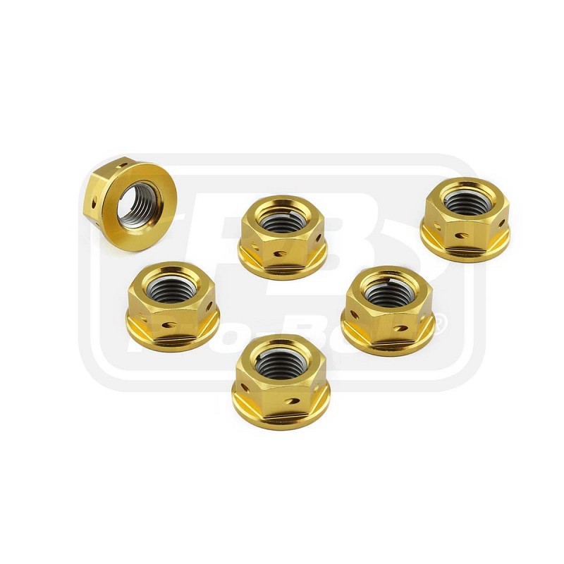 PRO-BOLT ΠΑΞΙΜΑΔΙΑ ΑΛΟΥΜΙΝΙΟΥ ΣΕΤ ΓΡΑΝΑΖΙΟΥ M10x(1.25mm) ΔΙΑΤΡΗΤΑ Pack x6