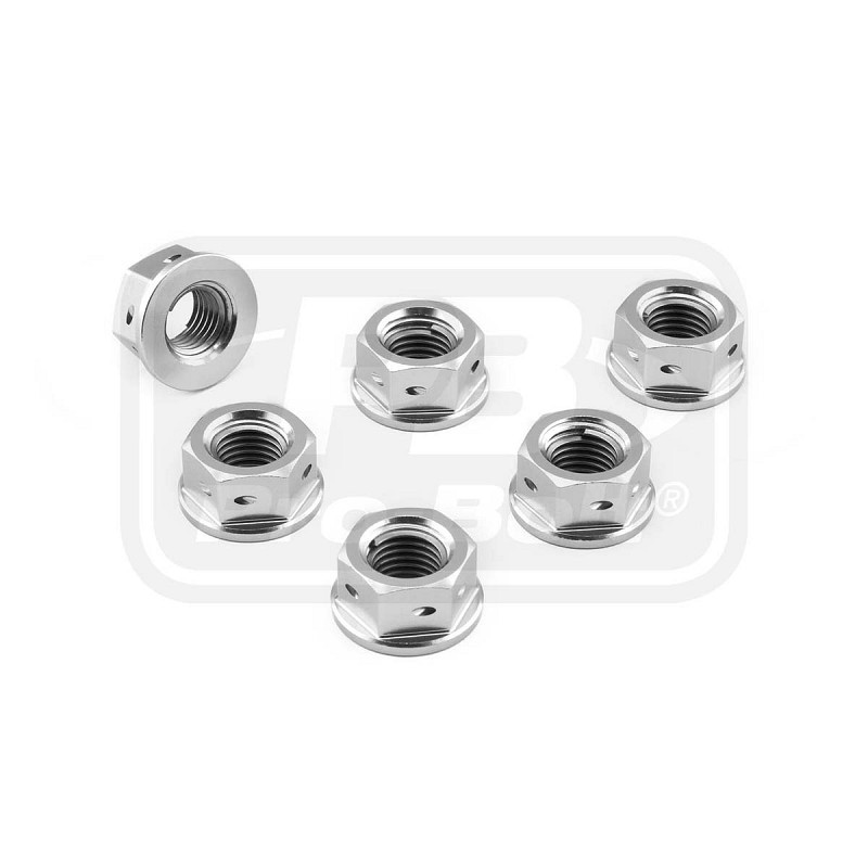 PRO-BOLT ΠΑΞΙΜΑΔΙΑ ΑΛΟΥΜΙΝΙΟΥ ΣΕΤ ΓΡΑΝΑΖΙΟΥ M10x(1.25mm) ΔΙΑΤΡΗΤΑ Pack x6