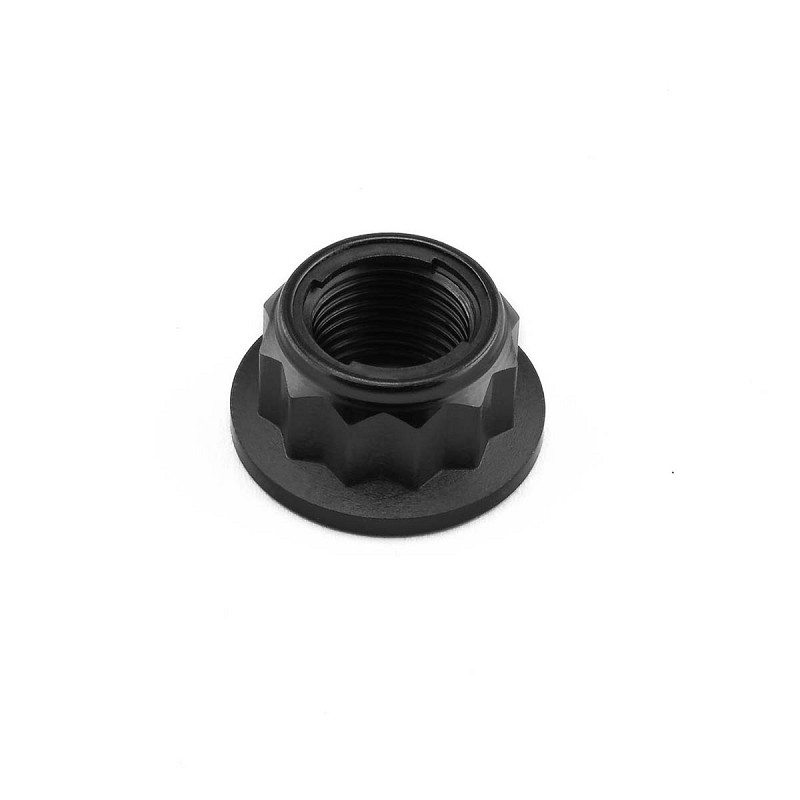 ΠΑΞΙΜΑΔΙΑ TITANIOY PRO-BOLT (TILOCKNUTBH10FFBK) Titanium Flanged Metal Lock Nut Bi-Hex M10x(1.00mm) Black