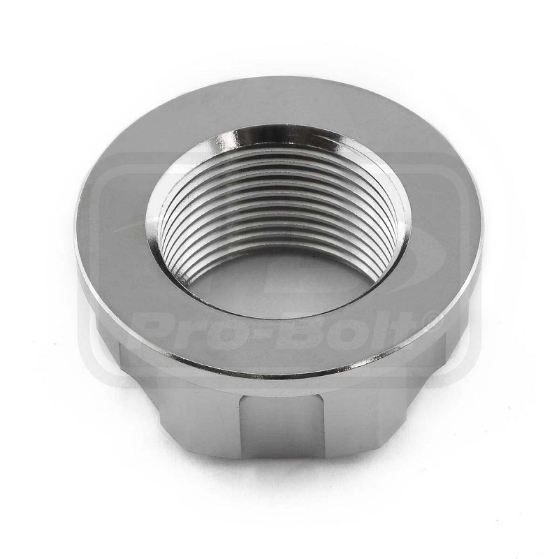 ΠΑΞΙΜΑΔΙΑ TITANIOY PRO-BOLT (TINUT24150002Z2) Titanium Flanged Axle Nut M24x(1.50mm) Rear Wheel - ΑΞΟΝΑ Natural
