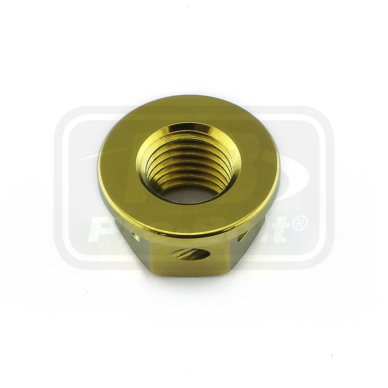 PRO-BOLT ΠΑΞΙΜΑΔΙΑ Titanium Sprocket Nuts M10x(1.25mm) Drilled Gold