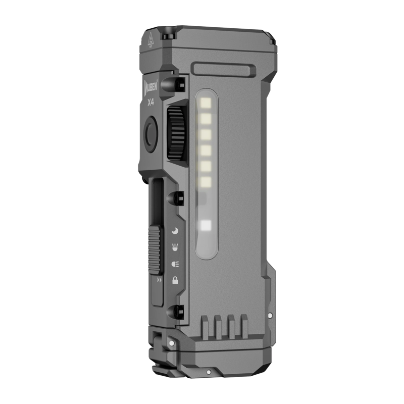 Φακός WUBEN X4 Grey Compact Multi-Function 1500 Lumen EDC Tactical