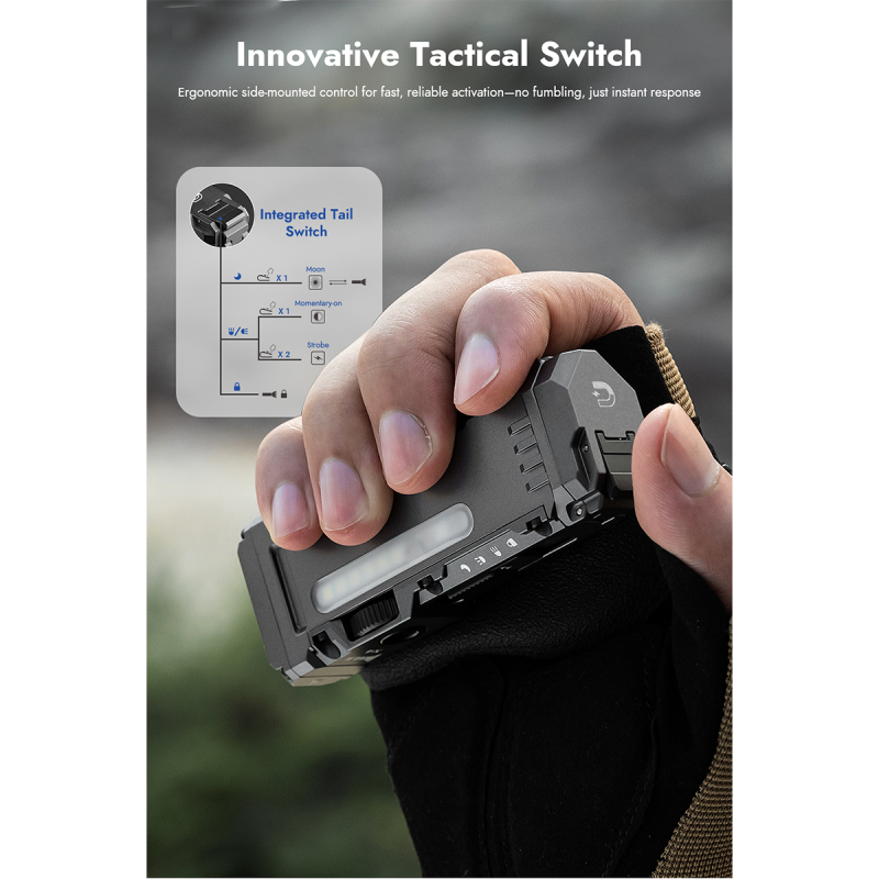 Φακός WUBEN X4 Grey Compact Multi-Function 1500 Lumen EDC Tactical