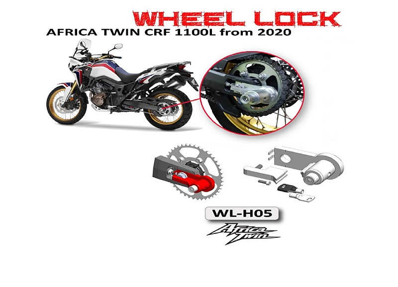 WHEEL & LOCK ΚΛΕΙΔΑΡΙΑ ΠΙΣΩ ΤΡΟΧΟΥ HONDA Africa Twin CRF 1100L (2020 - 24) / TRANSALP XL 750 (2023 - 24)