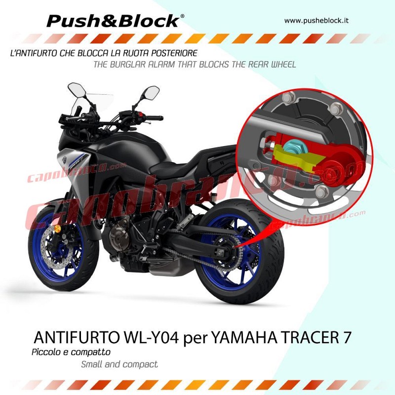 WHEEL & LOCK ΚΛΕΙΔΑΡΙΑ ΠΙΣΩ ΤΡΟΧΟΥ YAMAHA TRACER 700 2021-2024