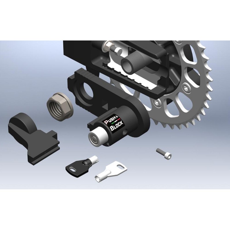 WHEEL & LOCK ΚΛΕΙΔΑΡΙΑ ΠΙΣΩ ΤΡΟΧΟΥ CF MOTO 800MT (2022 - 24)