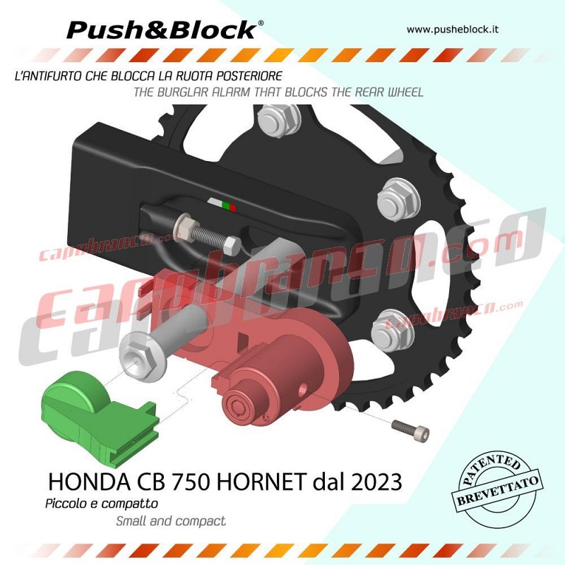 WHEEL & LOCK ΚΛΕΙΔΑΡΙΑ ΠΙΣΩ ΤΡΟΧΟΥ ΓΙΑ HONDA CB 750 HORNET (2023 - 24)