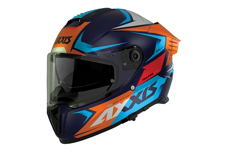 ΚΡΑΝΟΣ AXXIS FF122 HAWK SV EVO DAYTONA C2 ECE22.06 MATT ORANGE M