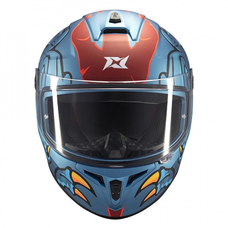 ΚΡΑΝΟΣ AXXIS FF112D DRAKEN S DINOTOON C7 ECE22.06 MATT ΜΠΛΕ