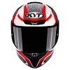 HELMET KYT TT-REVO SPEEDING WHT/RED /E06 (XL) - KYT