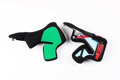 SP.CHEEK PADS.RACING.XS-S.35MM.GREEN.STD S.X804RSULTRA - NOLAN