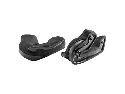 SP.CHEEK PADS.CLIMA COMFORT.XS-S-M-L.50MM.BLACK-RED.STD S - NCOM.N100-5PLUS - NOLAN