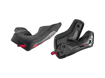 SP.CHEEK PADS.CLIMA COMFORT.XS.BLACK-RED.NCOM.N87PLUS - NOLAN