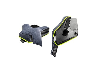 SP.CHEEK PADS.CLIMA COMFORT.L .BLACK-FLUO YELL.N53 - NOLAN