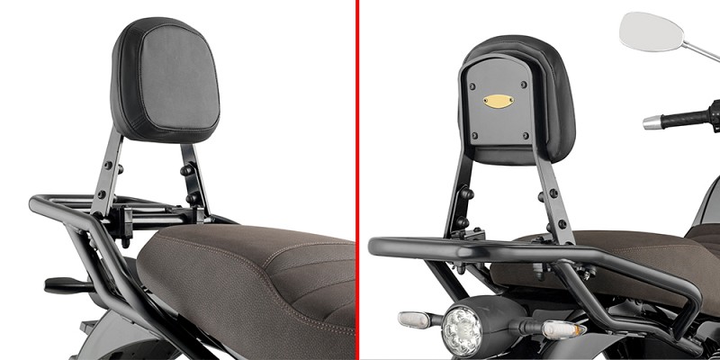 BACKREST MOTO GUZZI V7 STONE (2021) (KTS8206B) - KAPPA