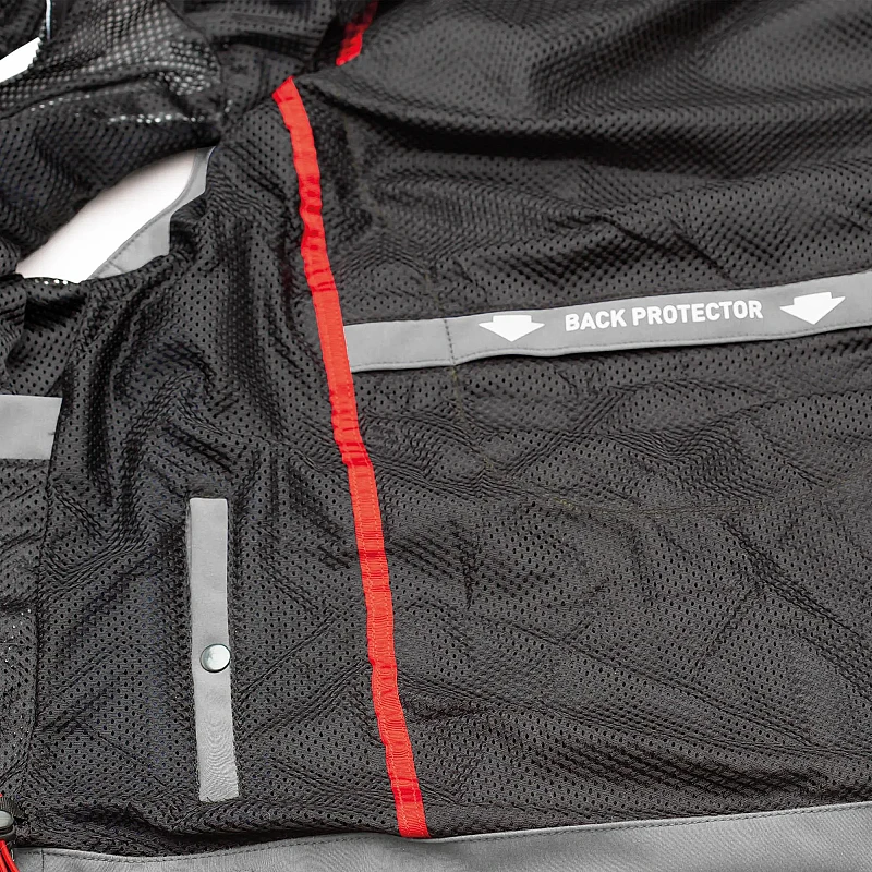 J-THREE ARM LINK Jacket Light Grey-Red (S) - T.UR