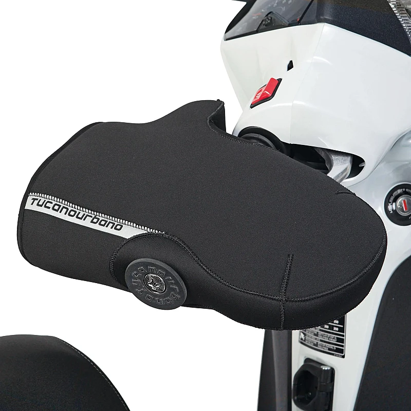 STREAMLINED NEOPRENE HANDGRIP COVERS Black (R363X1) - Tucano Urbano