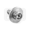 ΒΙΔΕΣ ΕΞΑΓΩΝΕΣ (ΧΑΡΑΓΜΕΝΕΣ) PRO-BOLT Aluminium Flanged Hex Bodywork Bolt M6x(1.00mm)x12mm Race Spec Etched (LBWHX612RE)