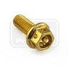 ΒΙΔΕΣ ΕΞΑΓΩΝΕΣ (ΧΑΡΑΓΜΕΝΕΣ) PRO-BOLT Aluminium Flanged Hex Head Bolt M5x(0.80mm)x12mm Race Spec Etched (LHX512RE)