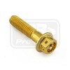ΒΙΔΕΣ ΕΞΑΓΩΝΕΣ (ΧΑΡΑΓΜΕΝΕΣ) PRO-BOLT Aluminium Flanged Hex Head Bolt M6x(1.00mm)x25mm Race Spec Etched (LHX625RE)