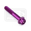 ΒΙΔΕΣ ΕΞΑΓΩΝΕΣ (ΧΑΡΑΓΜΕΝΕΣ) PRO-BOLT Aluminium Flanged Hex Head Bolt M6x(1.00mm)x35mm Race Spec Etched (LHX635RE)