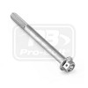 ΒΙΔΕΣ ΕΞΑΓΩΝΕΣ (ΧΑΡΑΓΜΕΝΕΣ) PRO-BOLT Aluminium Flanged Hex Head Bolt M6x(1.00mm)x65mm Race Spec Etched (LHX665RE)
