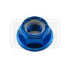 ΠΑΞΙΜΑΔΙΑ TITANIOY PRO-BOLT (TINYNFL8B) Titanium Flanged Nylon Nut M8x(1.25mm) Blue