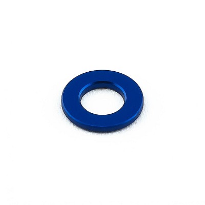 Aluminium Flat Washer M5 (10mm O/D) Blue