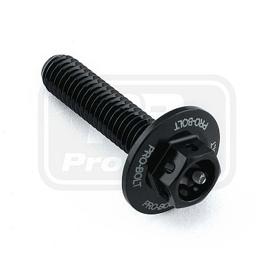 ΒΙΔΕΣ ΕΞΑΓΩΝΕΣ (ΧΑΡΑΓΜΕΝΕΣ) PRO-BOLT Aluminium Flanged Hex Bodywork Bolt M6x(1.00mm)x25mm Race Spec Etched (LBWHX625RE)