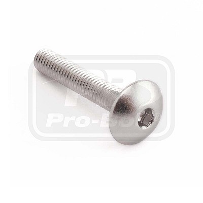 ΒΙΔΕΣ ΠΛΑΤΥΚΕΦΑΛΕΣ PRO-BOLT Aluminium Dome Head Bolt M6x(1.00mm)x35mm (LFB635)