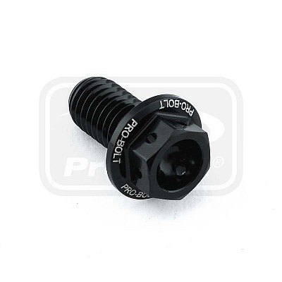 ΒΙΔΕΣ ΕΞΑΓΩΝΕΣ (ΧΑΡΑΓΜΕΝΕΣ) PRO-BOLT Aluminium Flanged Hex Head Bolt M8x(1.25mm)x15mm Race Spec Etched (LHX815RE)