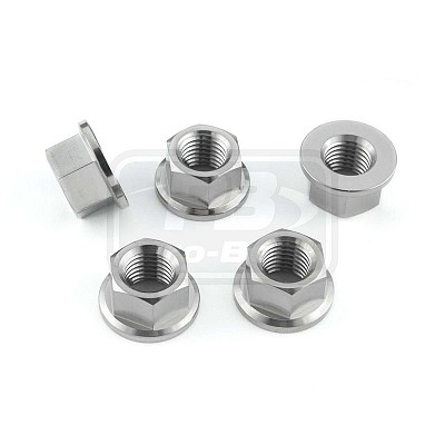 ΠΑΞΙΜΑΔΙΑ TITANIOY PRO-BOLT (TI5SPN10) Titanium Sprocket Nuts M10x(1.25mm) Pack x5 Natural