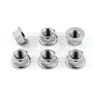 ΠΑΞΙΜΑΔΙΑ TITANIOY PRO-BOLT (TI6SPN10) Titanium Sprocket Nuts M10x(1.25mm) (Pack x6) ΓΡΑΝΑΖΙΟΥ Natural