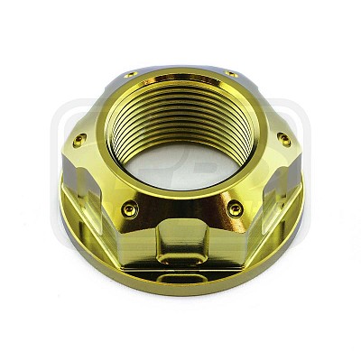 ΠΑΞΙΜΑΔΙΑ TITANIOY PRO-BOLT (TINUT25150003Z2G) Titanium Flanged Axle Nut M25x(1.50mm) Rear Wheel Gold