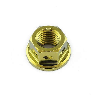 PRO-BOLT ΠΑΞΙΜΑΔΙΑ Titanium Sprocket Nuts M10x(1.25mm) Drilled Gold