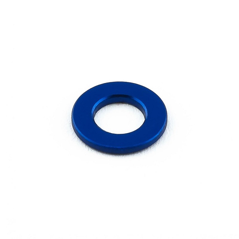 Aluminium Flat Washer M5 (10mm O/D) Blue