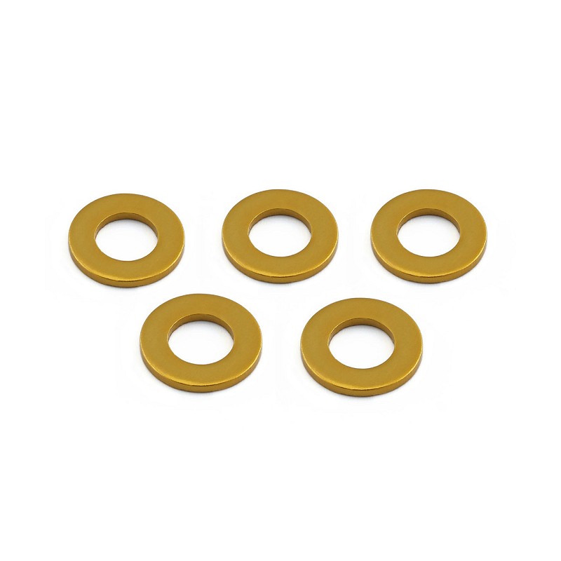 Aluminium Flat Washer M8 (16mm O/D) Pack x 5 Gold