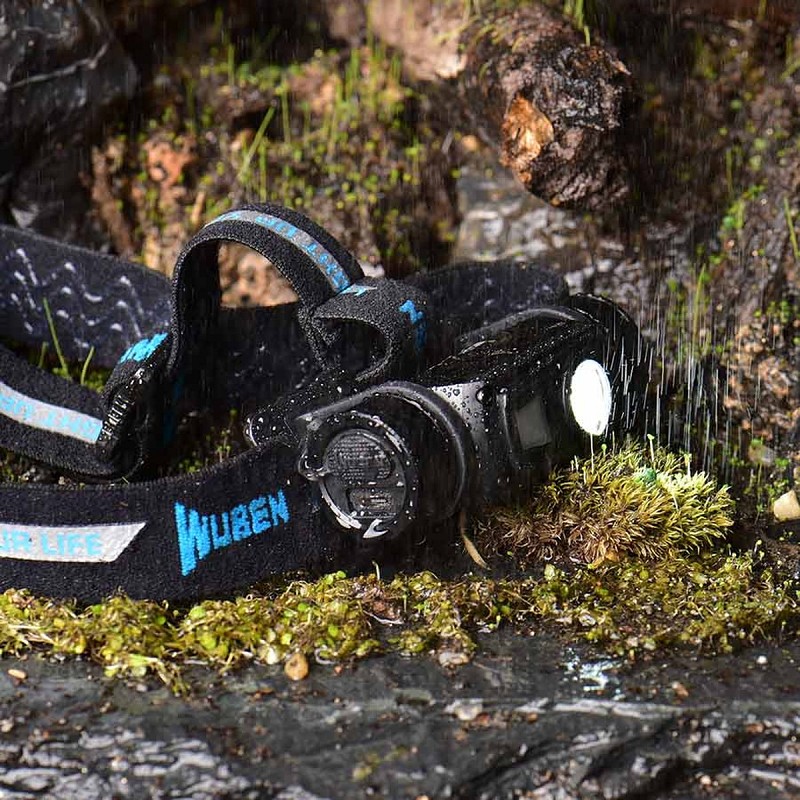Φακός κεφαλης WUBEN H1 Black - 1200 Lumens Brightest Rechargeable Outdoor Hiking Headlamp