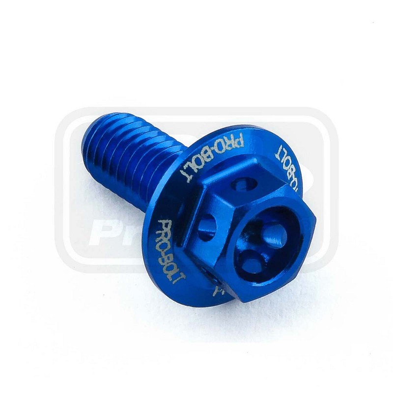 ΒΙΔΕΣ ΕΞΑΓΩΝΕΣ (ΧΑΡΑΓΜΕΝΕΣ) PRO-BOLT Aluminium Flanged Hex Bodywork Bolt M5x(0.80mm)x12mm Race Spec Etched (LBWHX512RE)